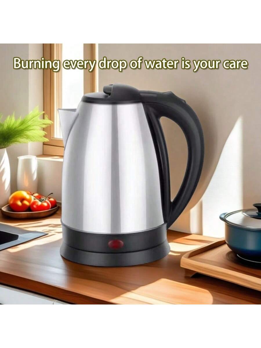  1.8l Electric Kettle, 1000W American Plug -110-130V, High-Power Instant Kettle, With LED Indicator, Automatic Shutdown And Dry Cooking Protection, With Heating Base, Very Suitable For Coffee And Tea, Kitchen Necessities,Dormitory, Home, Hotel, RV, Electr